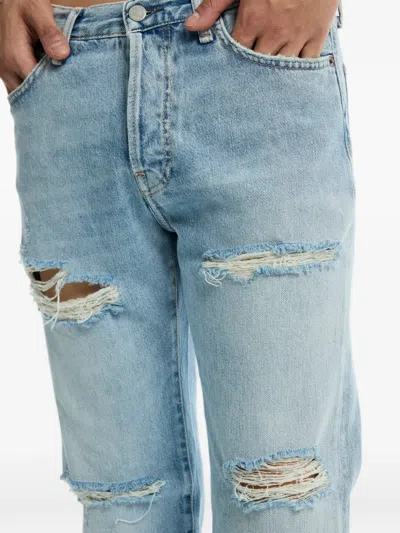 Acne Studios Distressed Jeans In Blue