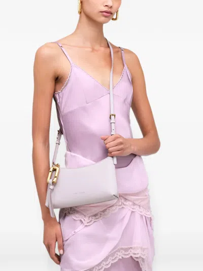 Marc Jacobs Scene Convertible Metallic Leather Mini Bag In Purple