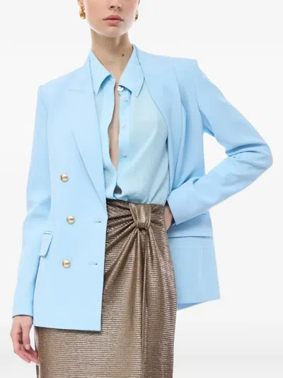 Nenette Baila Double-breasted Blazer In Blue