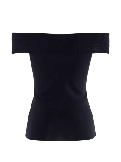 Nenette Off-shoulder Top In Black