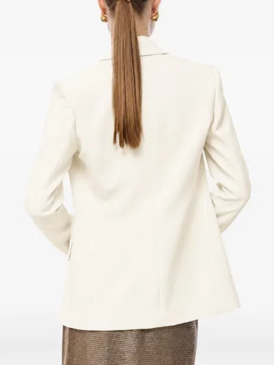 Nenette Baila Double-breasted Buttoned Blazer In Neutral