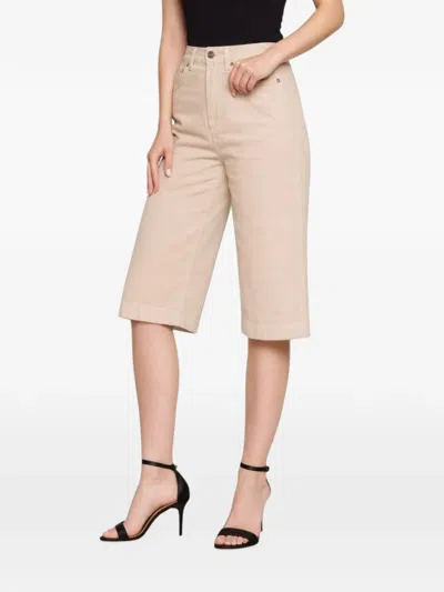 Dondup Delfine Belt-loop Shorts In Neutral