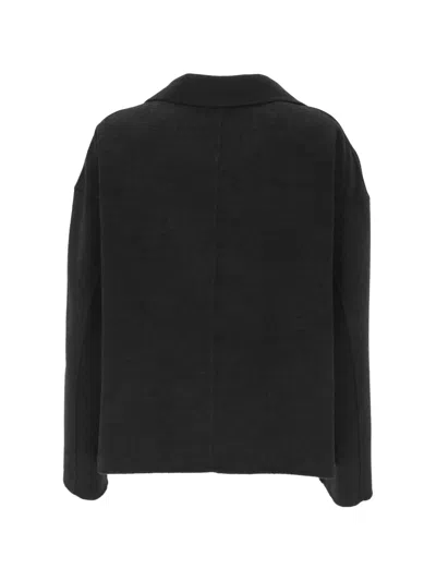 Marella Button-up Patch-pocket Jacket In Black