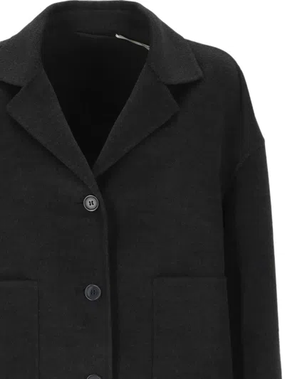 Marella Button-up Patch-pocket Jacket In Black