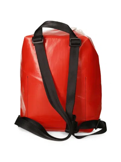 Freitag Walter Logo-patch Backpack In Red