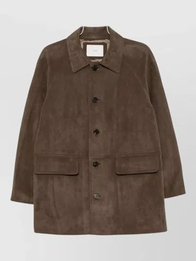 Dunst Raglan-sleeve Button-up Coat