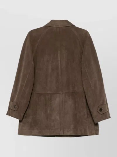 Dunst Raglan-sleeve Button-up Coat