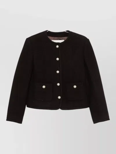 Dunst Wool Tweed Single Breasted Coat