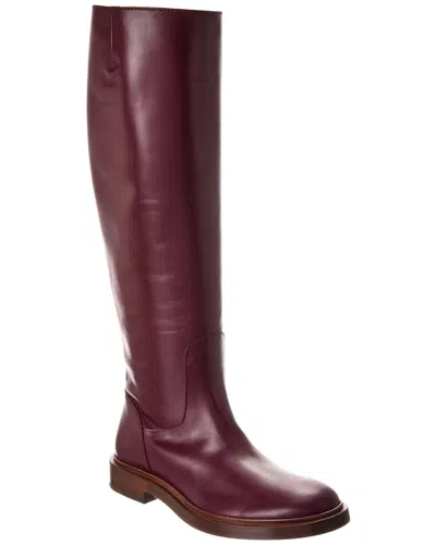Tod's Tods Suede Boot In Red