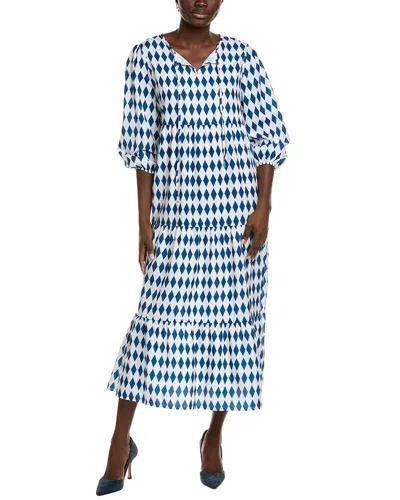 Ipponelli Tiered Maxi Dress In Blue
