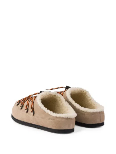Prada Suede Mules In Pink