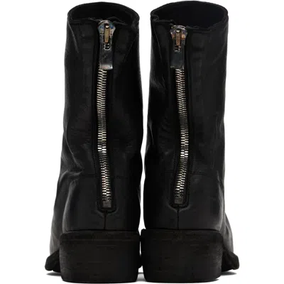 Guidi Back Zip Boots In Black