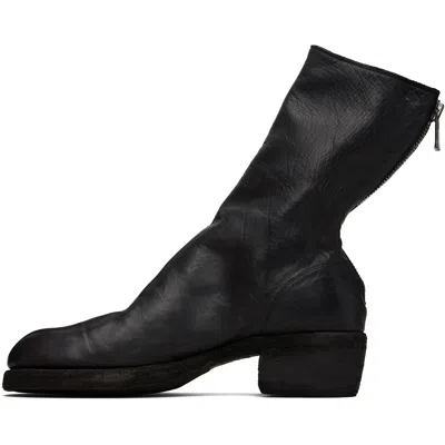 Guidi Back Zip Boots In Black