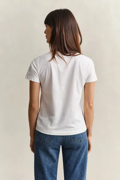 Gant Shield T-shirt In White