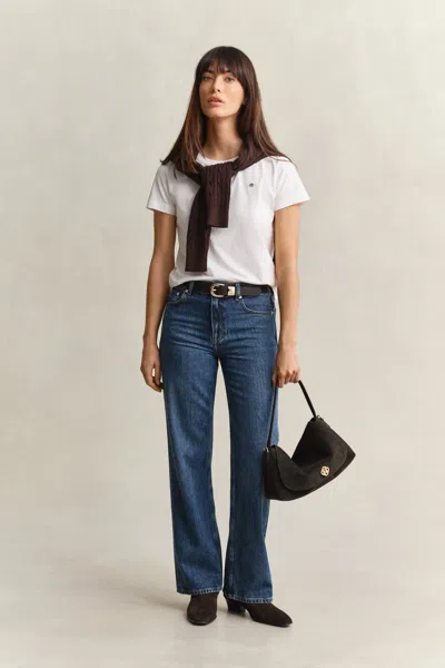 Gant Shield T-shirt In White