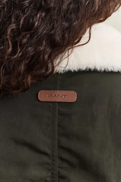 Gant Padded Bomber Jacket In Black