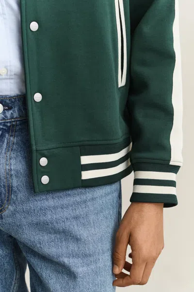 Gant Interlock Buttoned Jacket In Green
