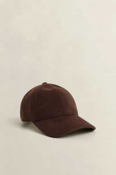 Gant Melton Cap In Deep Brown