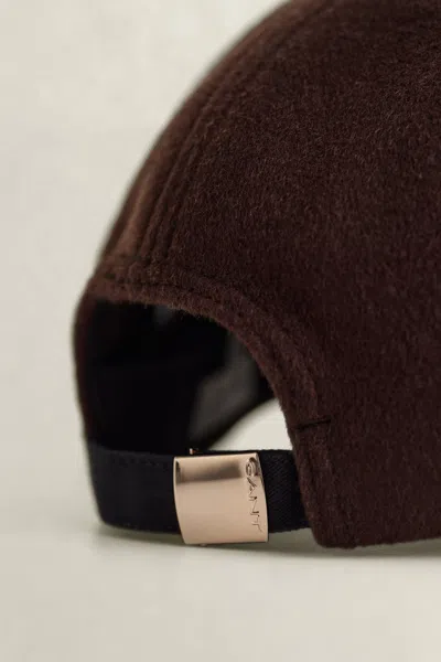 Gant Melton Cap In Deep Brown