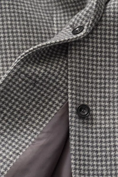 Gant Houndstooth Blazer In Green
