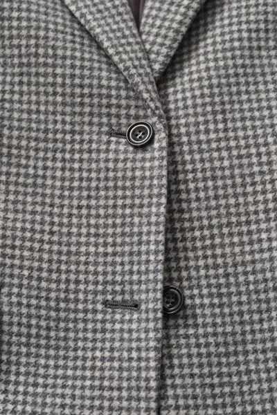 Gant Houndstooth Blazer In Green