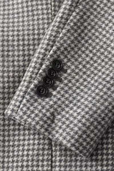 Gant Houndstooth Blazer In Green