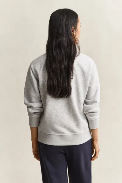 Gant Shield Sweatshirt In Gray
