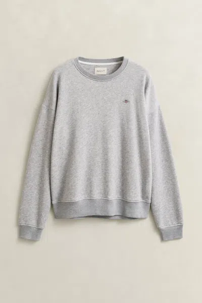 Gant Shield Sweatshirt In Gray