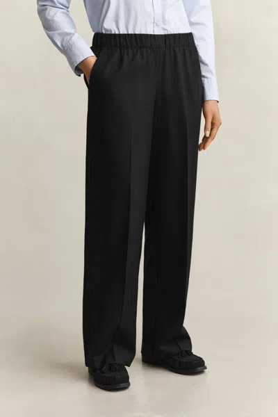 Gant Wool Blend Pants In White