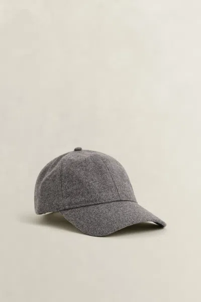 Gant Cashmere Cap In Gray