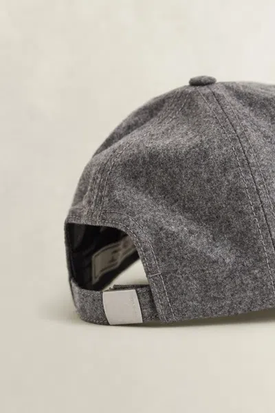 Gant Cashmere Cap In Gray