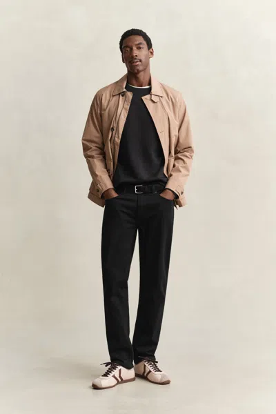 Gant Shield Crew Neck Sweatshirt In Black