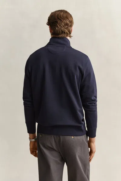 Gant Shield Half-zip Sweatshirt In Blue