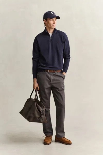 Gant Shield Half-zip Sweatshirt In Blue