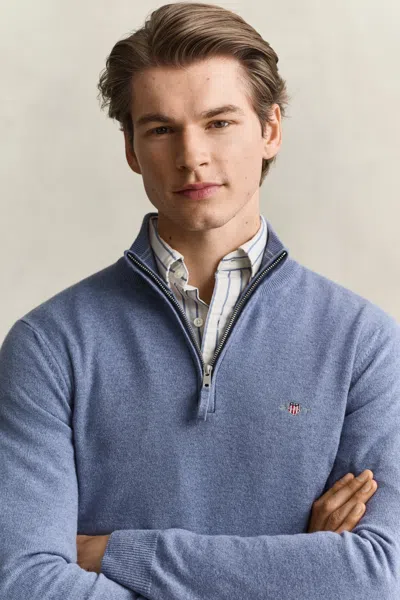 Gant Lambswool Half-zip Sweater In Multi
