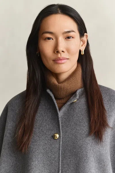 Gant Handstitched Cape Coat In Multi