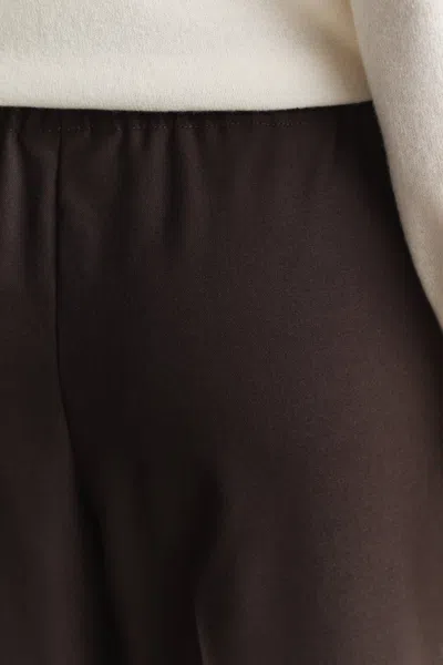 Gant Wool Blend Pants In Deep Brown