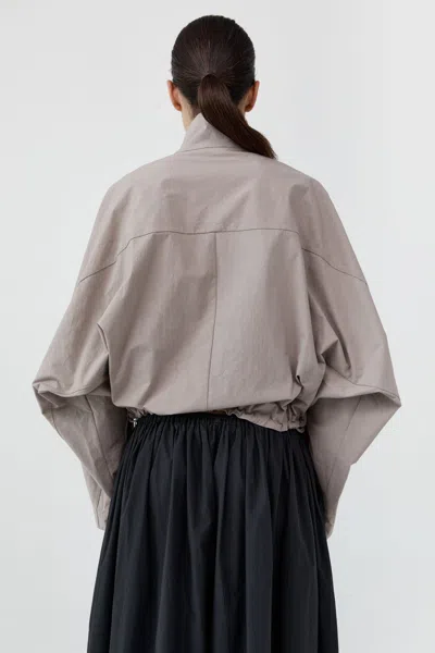 St Agni Technical Cotton Carpenter Jacket In Grey Stone