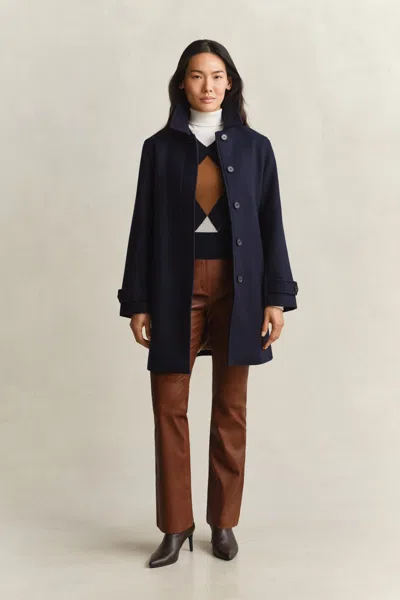Gant Knitted Wool Argyle Vest In Multi