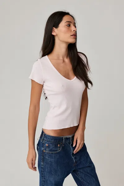 Asher Vicki V-neck Tee In White