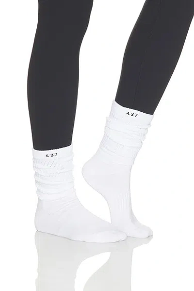 437 3 Pack Scrunch Sock In White