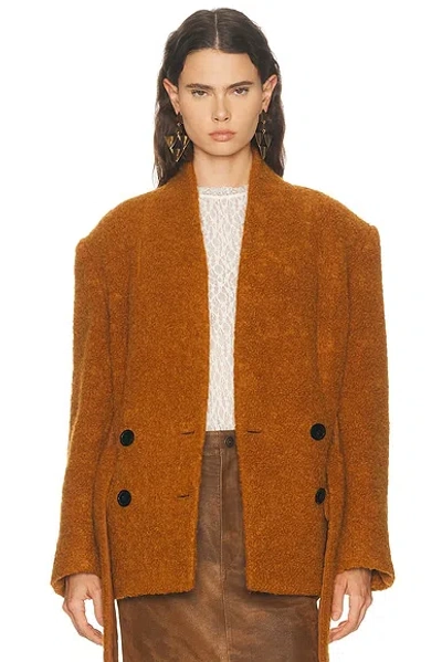 Isabel Marant Syndra Wool Jacket In Brown