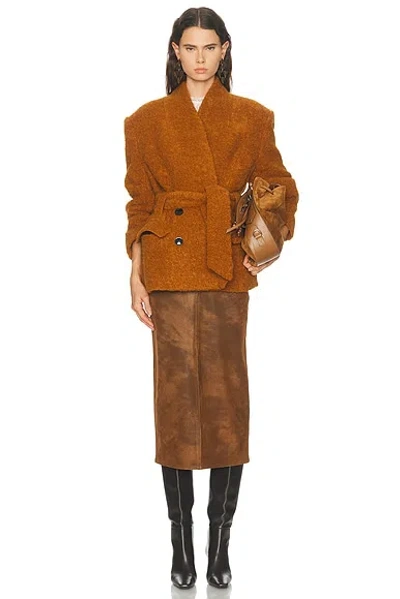 Isabel Marant Syndra Wool Jacket In Brown