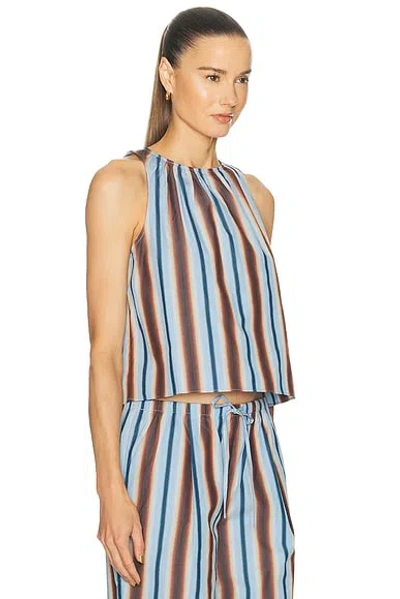 Solid & Striped Dev Striped Cotton Sleeveless Top In Multi