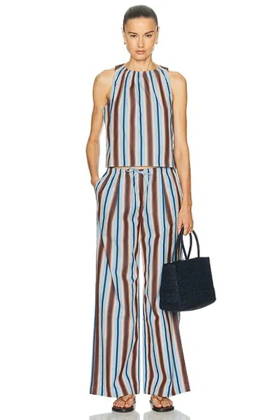 Solid & Striped Dev Striped Cotton Sleeveless Top In Multi