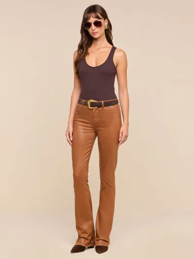 L'agence Nica Scoopneck Bodysuit In Dark Java