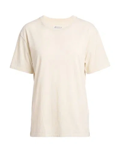 Maison Margiela Woman T-shirt Ivory Size M Cotton In Neutral