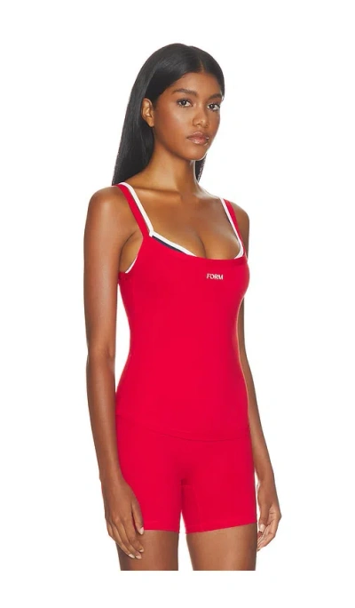 Form Layered Cami Top In Red