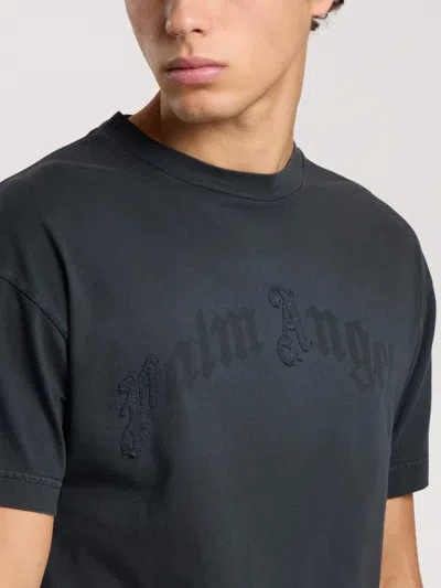 Palm Angels Patch Pa Regular Tee In Black - Black