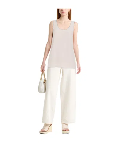 Max Mara Solid Sleeveless Top In Neutral